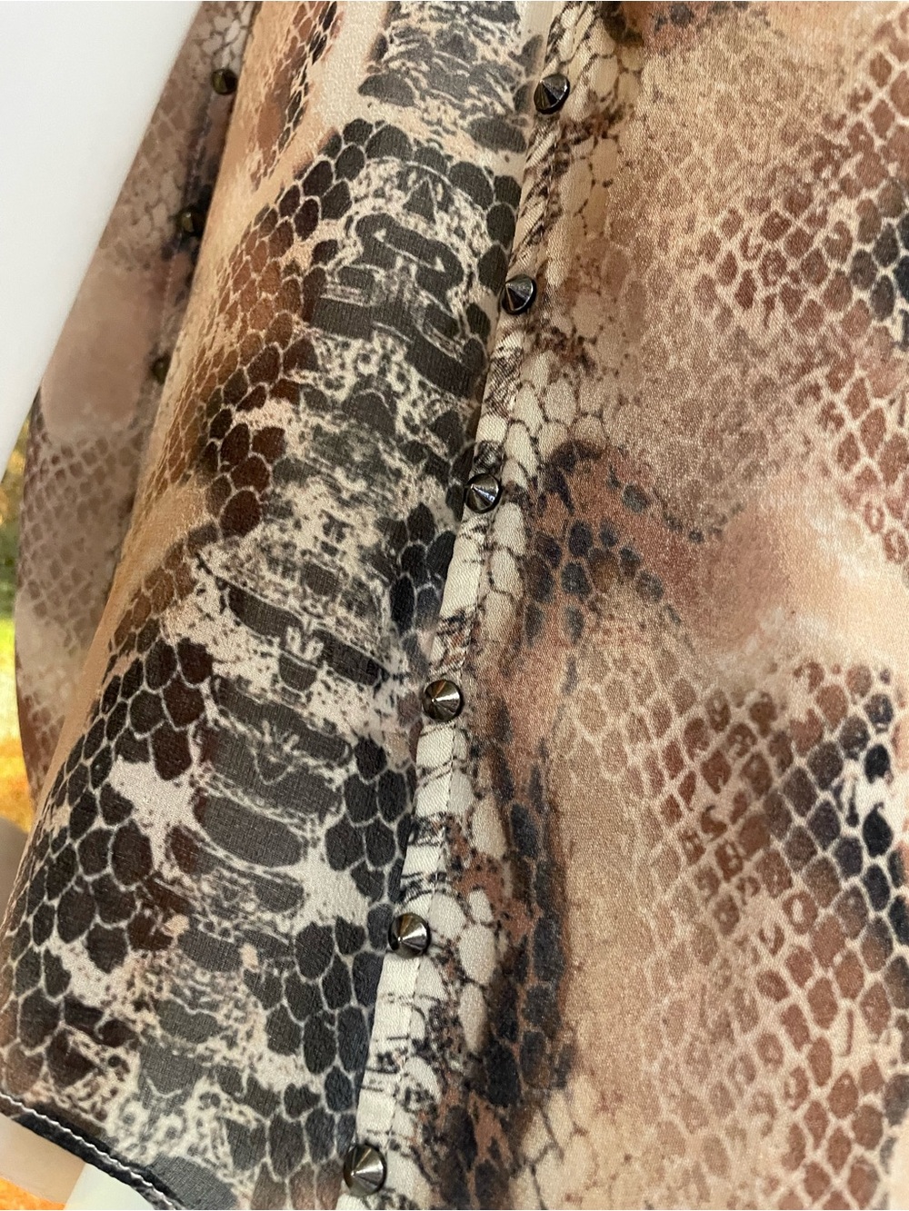 Haute Hippie Snake Print Blouse - Picture 3 of 14